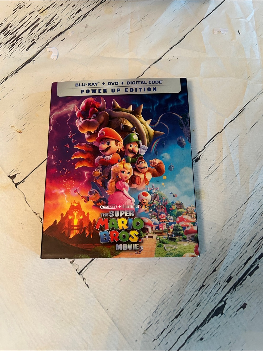 The Super Mario Bros. Movie Blu-ray + DVD Power Up Edition - Colorful Cover